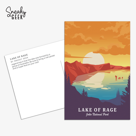 Lake of Rage - Pokémon Inspired 4x6 Postcard / Print