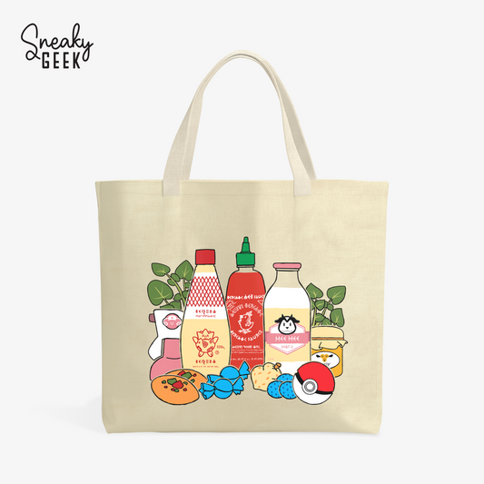PokeGroceries - Pokemon Inspired Tote Bag