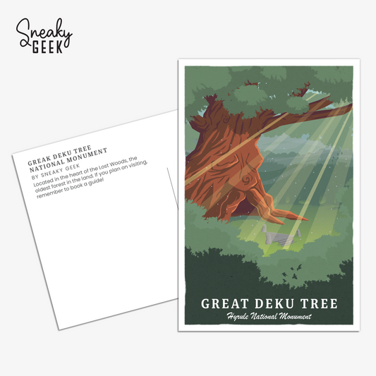Great Deku Tree Hyrule National Monument - Zelda Inspired 4x6 Postcard / Print