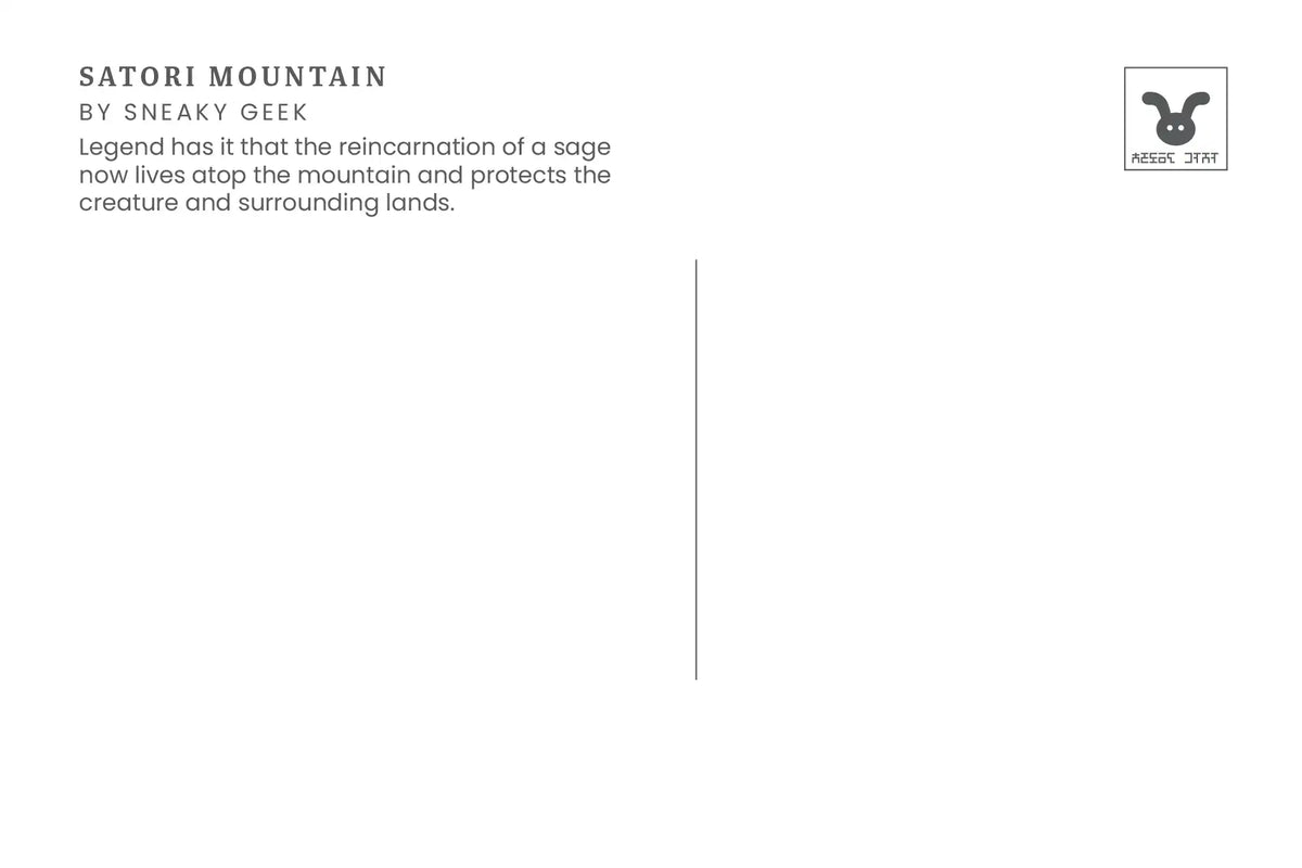 Satori Mountain Hyrule National Park - Zelda Inspired 4x6 Postcard / Print