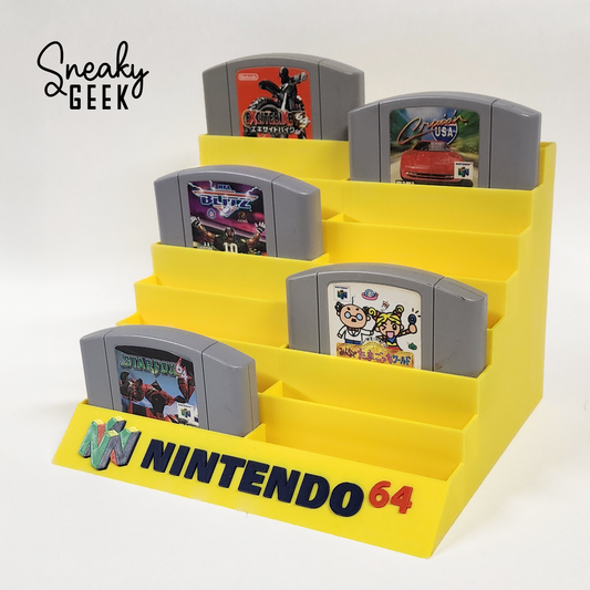 Nintendo 64 Cartridge Game Case Display (Holds 18 Games)