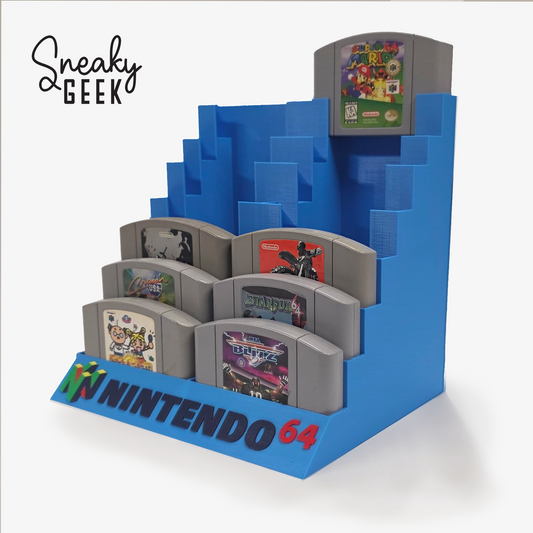 Nintendo 64 Cartridge Game Case Display (Holds 18 Games)