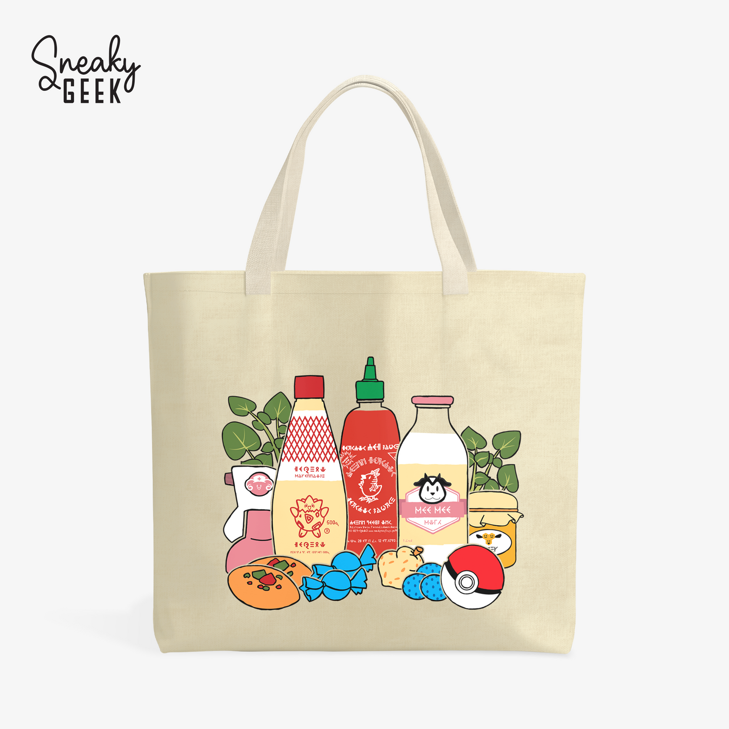 PokeGroceries - Pokemon Inspired Tote Bag